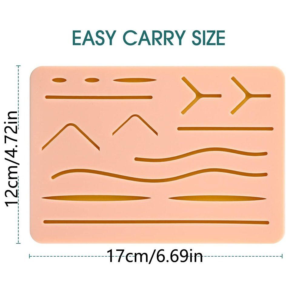 Long-lasting Mesh Suture Practice Pad 14 Wounds Training Skin Model Stitching Pad Practice