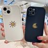 Мягкий силиконовый чехол для телефона с милой луной и солнцем для Iphone 14 13 12 11 Pro Max, противоударная задняя крышка для Iphone X Xr Xs Max 7 8 Plus Se