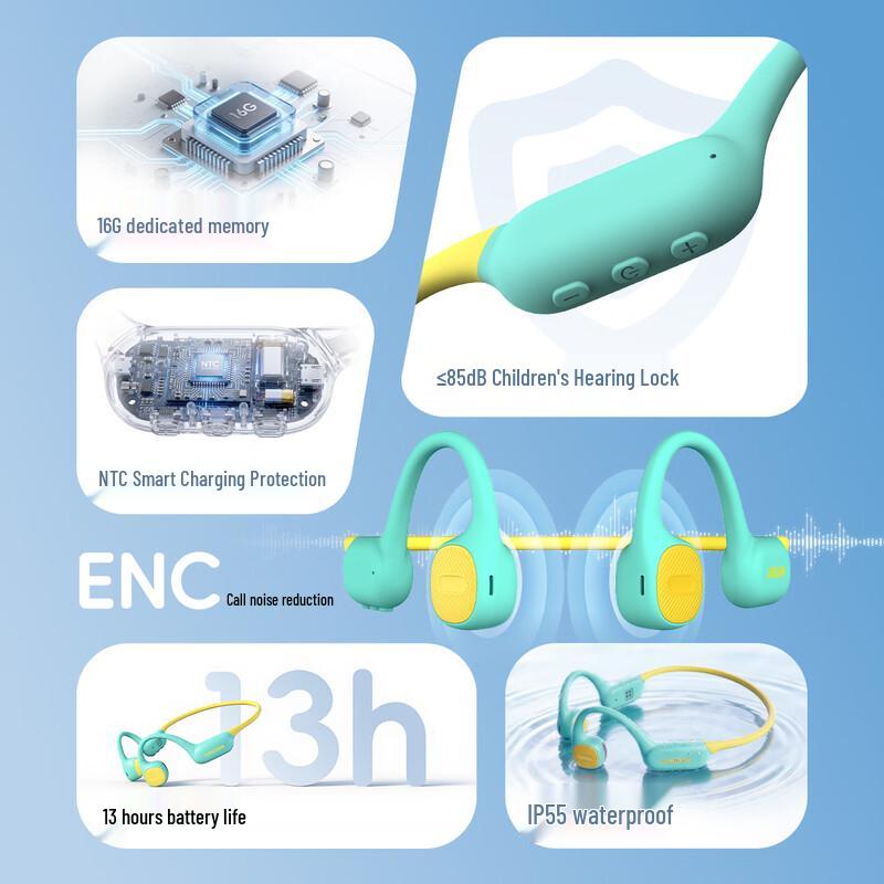 Langsdom AirKids Air Conduction Bluetooth Headphones