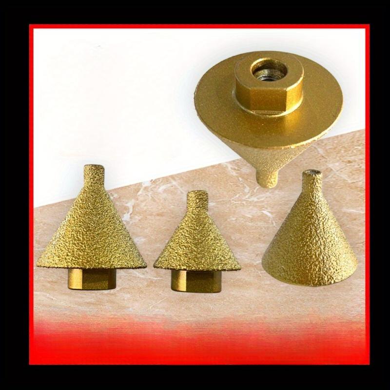 38/50MM Diamond Chamfering Tool, Ceramic Tile,Quartz Stone Drilling and Expanding Drill Bit, Stone Drilling Tool, Conical Umbrella Grinding Head