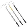 Multi Section Lockable Telescopic Puller Awning Opener Poles Stainless Telescoping Poles with Hook for Clamps Canopy