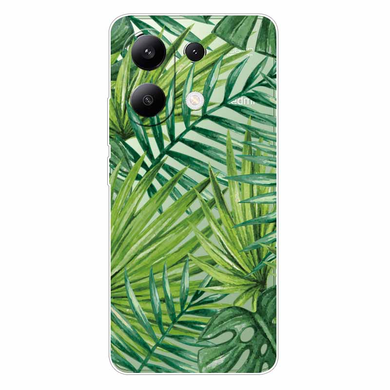 Для Xiaomi Redmi Note 13 4G Чехол ТПУ Прозрачный Мягкий Милый Рисунок Девочки Чехол Для Redmi Note 13 4G Чехол Note13 Прозрачный Силикон