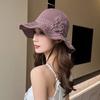 Spring Summer Foldable Sunshade Hat Lady Girls Fisherman Hat Buckets Hat Sunscreen Cap Outdoor Beach Adjustable Cap Women Hat