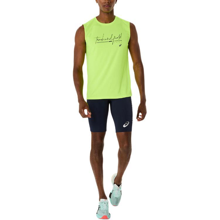 Asics Майки мужские желтые с круглым вырезом умеренные прочие 2091A743-751