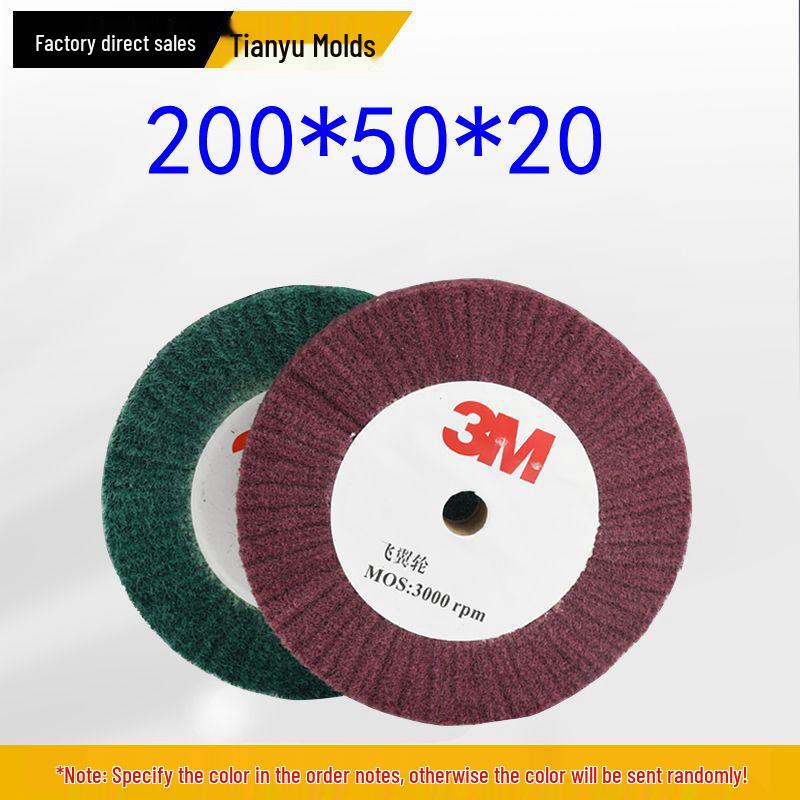 Scotch-Brite Stainless Steel Flap Scouring and Polishing Wheel - Red, Green, Grey Fiber