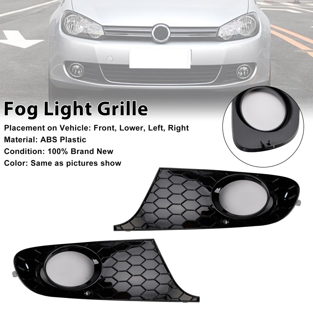 2 шт. противотуманные фары решетка решетка 5K0853666 подходит для VW MK6 Golf Jetta 2009-2013