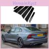S60 Для автомобиля 6 шт./комплект Volvo 20192023 Глянцевый черный Накладки на стойки дверей и окон Комплекты отделки Замена
