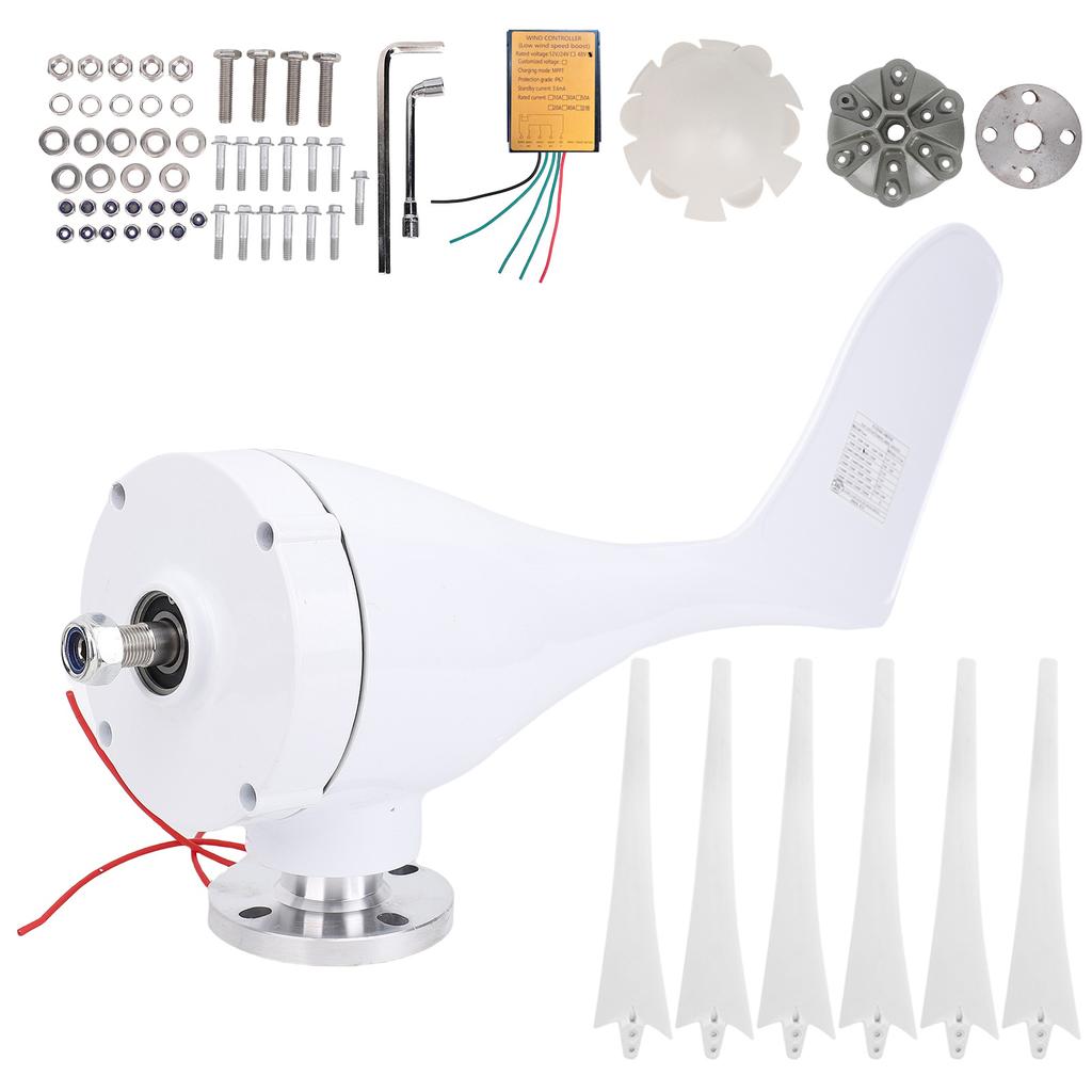 Professional Wind Turbines Small Windmill Generator 6 Blade Industrial Machinery Machine 800W