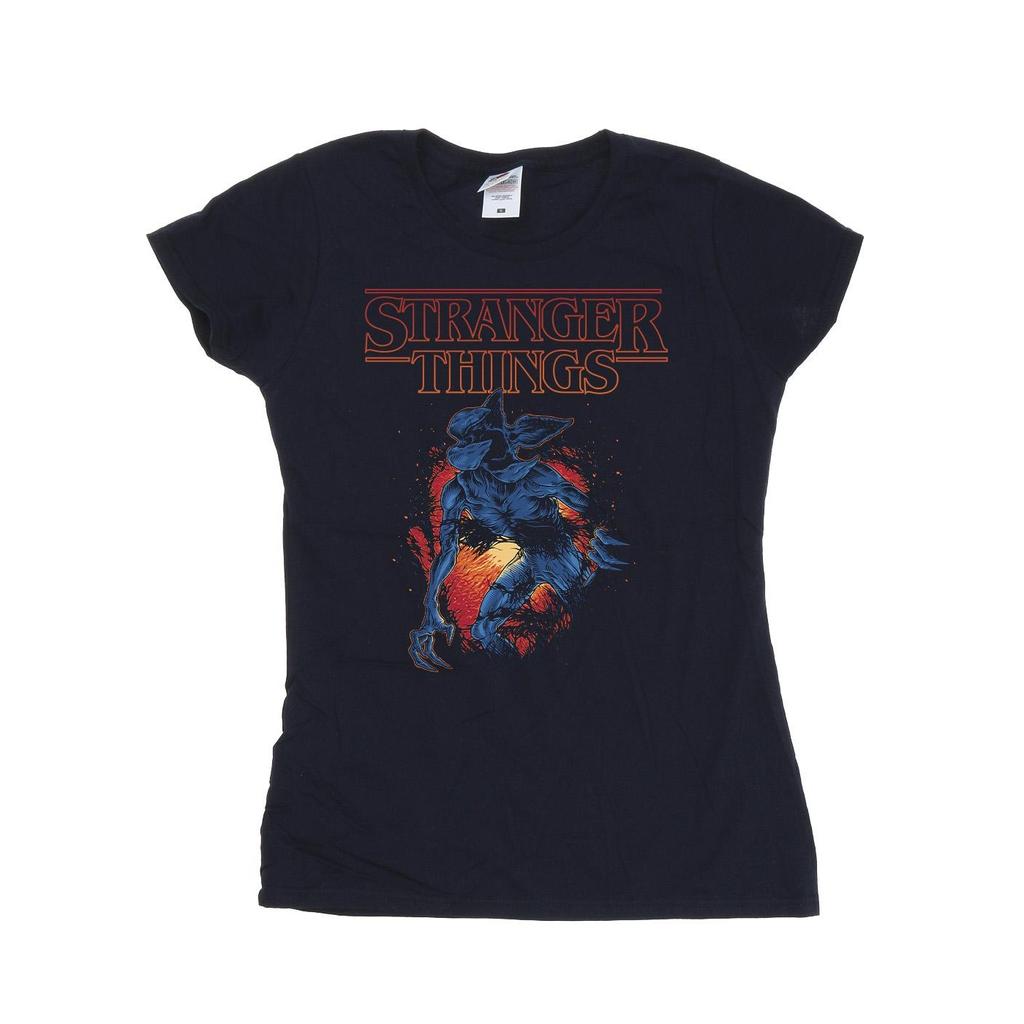Netflix Womens/Ladies Stranger Things Demo Cave Cotton T-Shirt