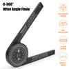Mitre Saw Protractor ABS Angle Finder Carpenter Angle Finder Meter Gauge Tools Level With Marking Pencil Woodworking Scale