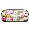 Пенал большого объема 300D Полиэстер Гладкая молния с основным отделением, сетчатым карманом и отделениями для ручек для использования в классе