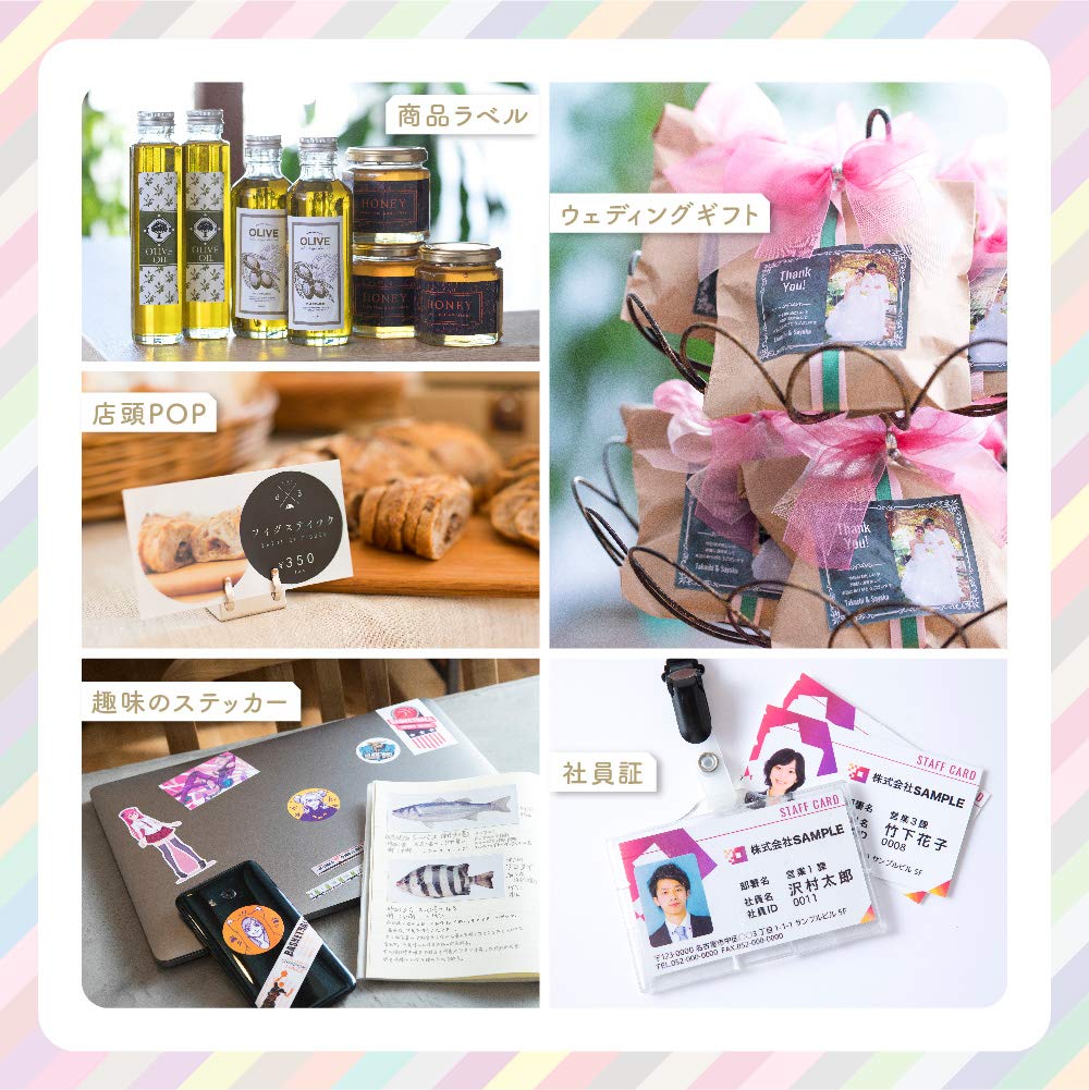 Brother Industries Термопринтер для цветных этикеток Цветной с функцией резки LAN VC-500W (Полная печать/Оригинальная этикетка/Подключение к ПК/смартфону/Оснащенный авто/Половина