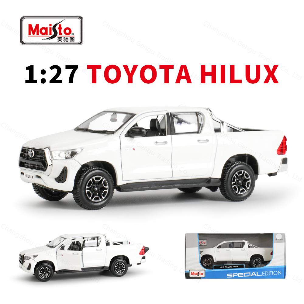 Майсто 1:27 Toyota Hilux Статические литые модели автомобилей Коллекционные игрушечные модели автомобилей