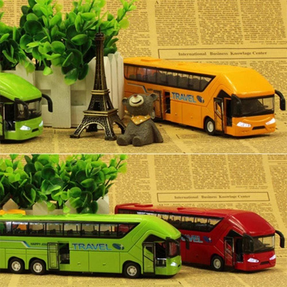 Music Car Bus Model Educational Toys Bus Toy Bus Model Car Toy Long-distance Bus Double Decker Bus