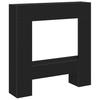 Fireplace Surround Black Oak Effect 81 x 18 x 82 cm Wood Based Material