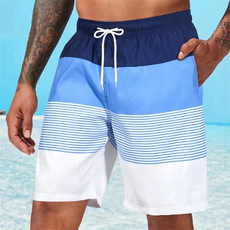 Fashion Classic Stripe Beach Shorts Breathable Sport Short Pants Men Women Loose Casual Trend Thin Vacation Shorts
