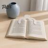 Креативная закладка для книжных страниц, 3D-печать, дизайн для чтения без рук, Черно-белая клипса, Надежный и забавный аксессуар, для студентов, офисного использования