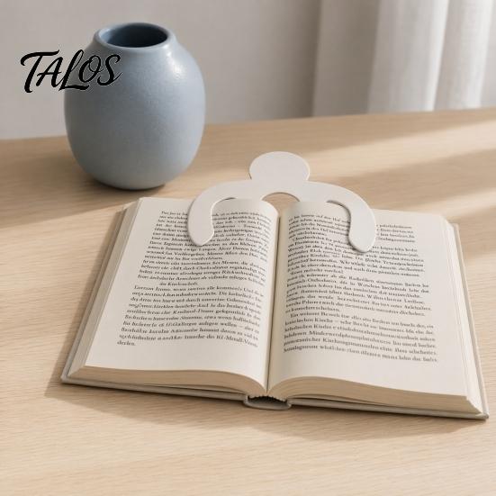 Креативная закладка для книжных страниц, 3D-печать, дизайн для чтения без рук, Черно-белая клипса, Надежный и забавный аксессуар, для студентов, офисного использования