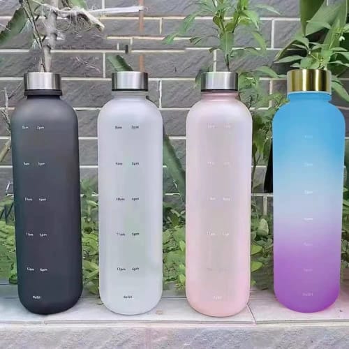 1L Water Bottle, 1000ml Large Capacity, Portable Straw Sports Water Bottle, BPA-Free, Plastic Water Bottle for Adults, Girls, and Boys, Perfect for Ou