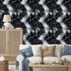 Navy blue, graphite and black ink wallpaper for living room and bedroom 50x1000