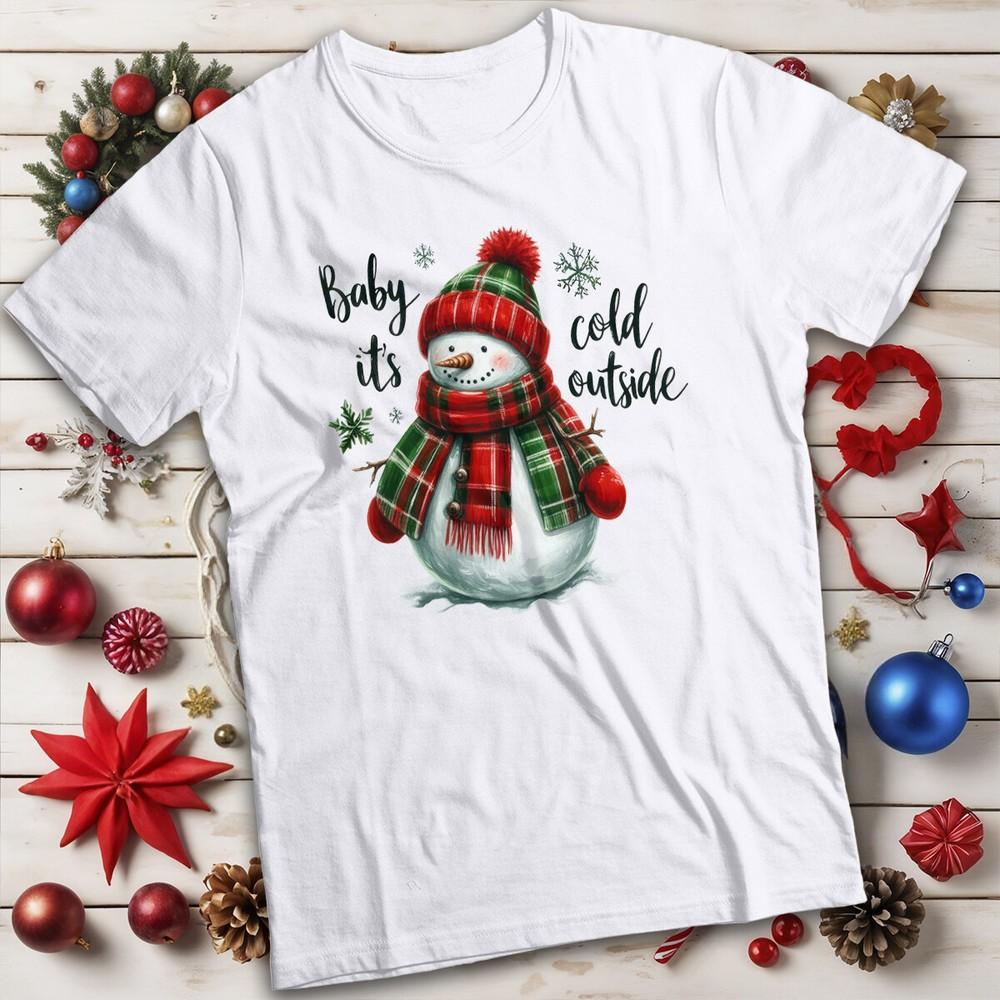 Unisexs And Unisexs SnowUnisex Christmas TShirt Tee for Adults MC