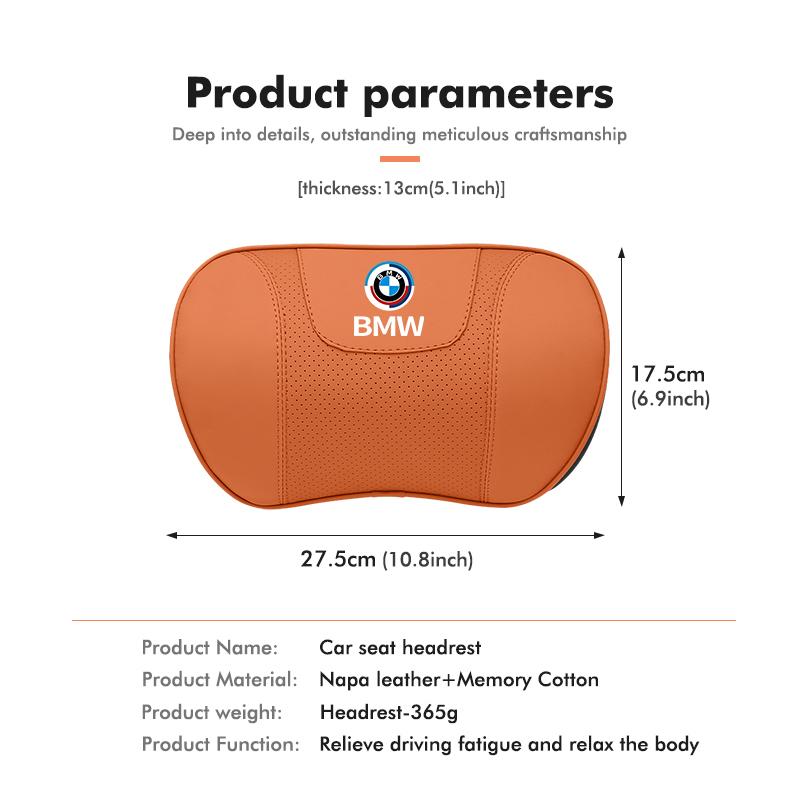 MZIZ2 Car Seat Headrest Lumbar Cushion Waist Protector Neck Pillow For BMW F40 F30 F34 F48 F39 G42 G05 G06 G07 G20 G30 G32 G22 G23