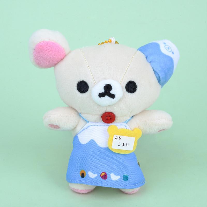 Плюшевый брелок Рилаккума, мультяшная игрушка, мягкая кукла-животное, украшение, детский подарок