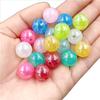 Round Beads Handmade Accessories Hairpin Material DIY Necklace Bracelet Fashion 10pcs Jewelry Making Pendant Magic Jelly Color AB