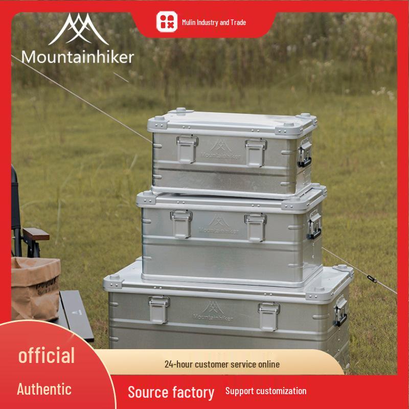 Металлическая коробка Mountain Gear из алюминиево-магниевого сплава 5052 | Металлическая коробка для хранения на открытом воздухе и в автомобиле большой емкости