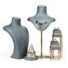 Luxury Jewelry Display Stand Ring Necklace Earrings Bracelet Organizer Showcase Base Jewelry Holder Storage Jewelry Set  Holder Ornaments Accessories