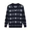 Mens Sweater Regular Fit V Neck Knitted Jumper Diamond Pattern Argyle Pullover Sweaters