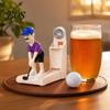 Casual Game Night Opener Bottle Opener, Golf Swing Beer Shape, Fun Board Dinner Party Accessory Durable Creative Ornament, for Home Bars And