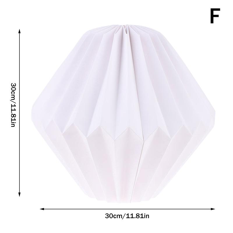 Creative Paper Lantern Shade Nordic Style Folding Pendant Light Art Shade Decorative Light Cover For Living Room Decor