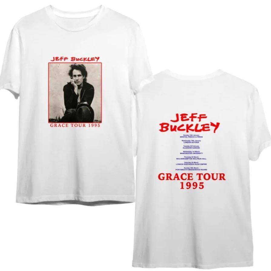 Футболка Jeff Buckley Grace Tour 1995 Белая Двусторонняя