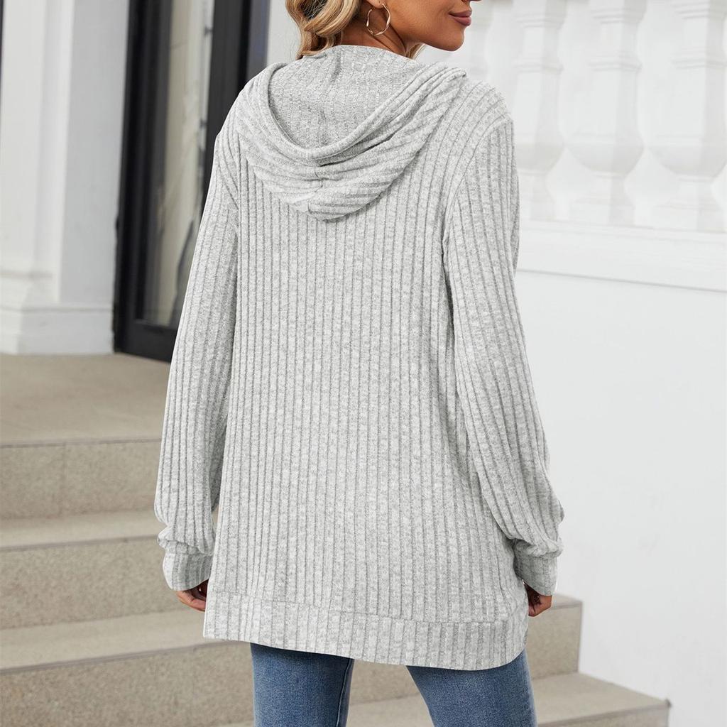 HNXC Женские модные повседневные однотонные худи и свитшоты с капюшоном и длинными рукавами с принтом