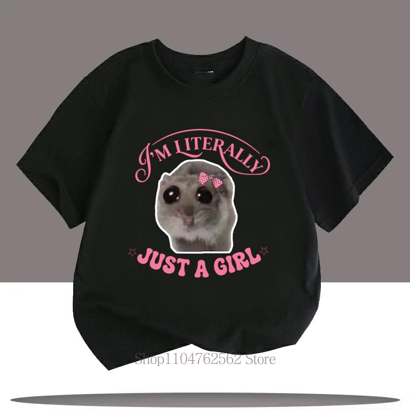 Cute Mouse Printed Pattern Children Tshirts Summer Girls Casual Fashion Funny Colorful Tops Kids ONeck Short Sleeve Tshirts