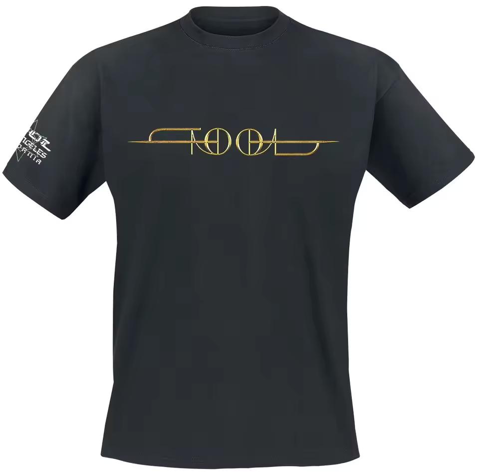Tool Inspired Cotton T-shirt Golden Logo & DNA Eye Progressive Metal Streetwear Tee