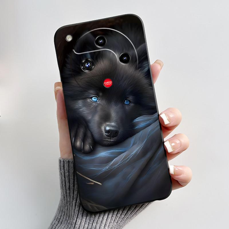 Beautiful Bumper Black Case For ZTE Nubia Focus 2 5G Z2462N Case Unique Design Printed Protective Shockproof Soft Cover