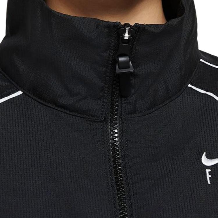 Nike Jackets Women's Black Stand Collar Moderate Other CZ6603-010