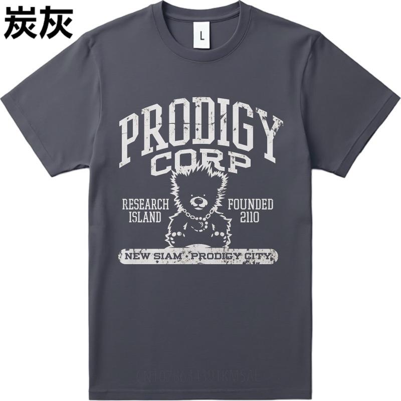 Унисекс Летняя Для Мужчин Футболка Prodigy Corp Исследовательский Остров Основан 2010 Новый Сиам Город Prodigy Короткий Рукав Уличный Стиль Круглый Вырез