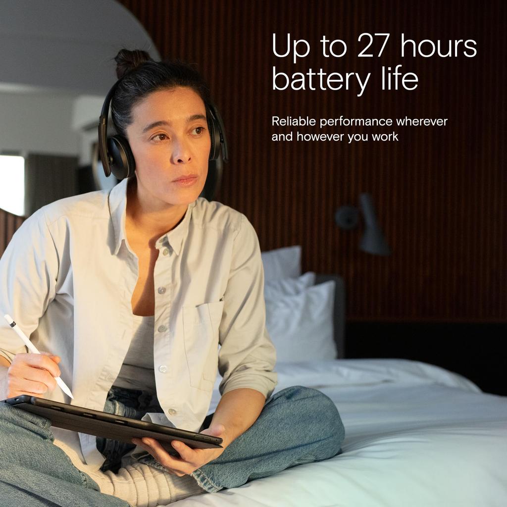 Беспроводная Bluetooth-гарнитура EPOS ADAPT 260 Удобная Черная - Микрофон с шумоподавлением, Подключение к нескольким устройствам, Длительное время воспроизведения, Посадка,