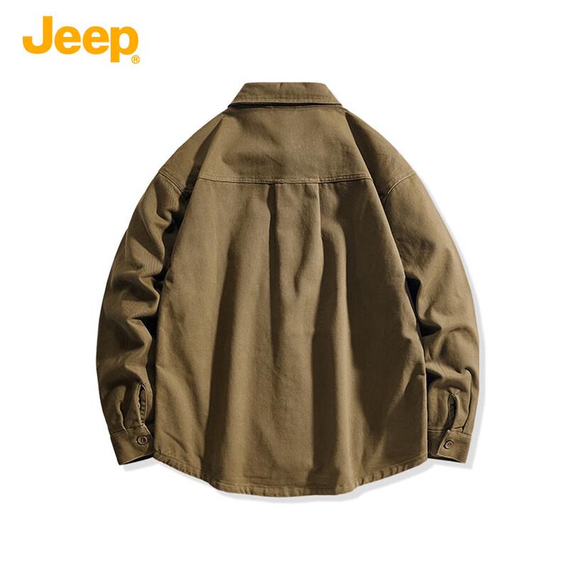 Jeep Унисекс Ретро Рабочая Рубашка Весна/Осень