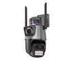 P11 Dual Lens 4G WiFi PTZ Outdoor Surveillance Camera with Dual Antennas and Dual Screens