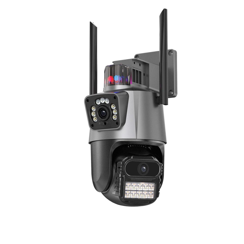 P11 Dual Lens 4G WiFi PTZ Outdoor Surveillance Camera with Dual Antennas and Dual Screens
