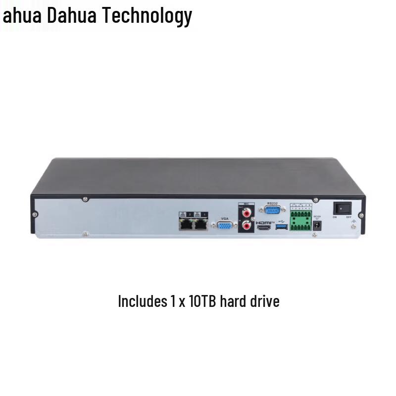 Dahua 8-Channel 2-Bay HD NVR with AI Features CN plug (adapter included)