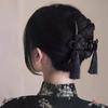 1 шт. Новый китайский стиль Ручная плетеная узелковая кисточка Зажим Элегантный Достойный Ципао Ханьфу Плетеная прическа Аксессуары для волос
