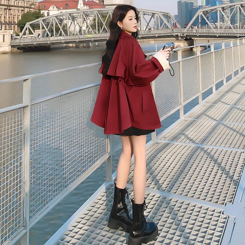 Женская ветровка, женское пальто средней длины, новое повседневное пальто на весну и осень