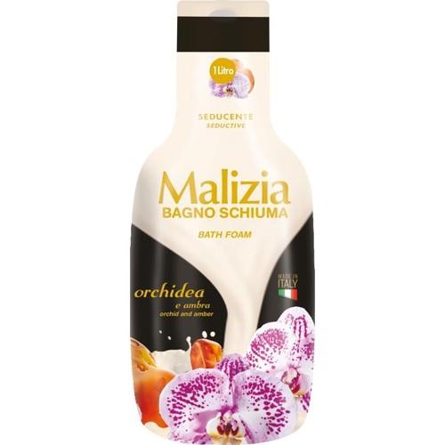 Płyn do kąpieli bagno schiuma bath foam orchidea e ambra 1l - malizia