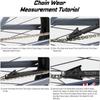Lightweight Bike Chain Checker Tool 136mm Length Bicycle Chain Gauge  Mountain Bike Repair
