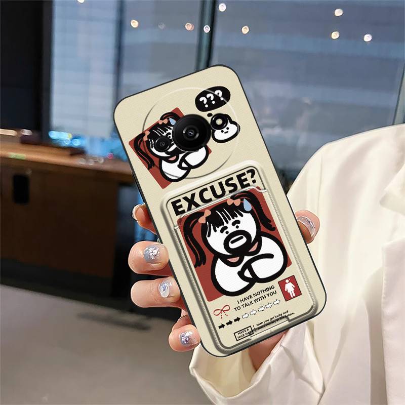Чехол-кармашек Полная обертка Чехол для телефона Для Redmi A3 4G/A3X/Xiaomi POCO C61 4G Защитная крышка Противоударная Задняя крышка ТПУ Милый
